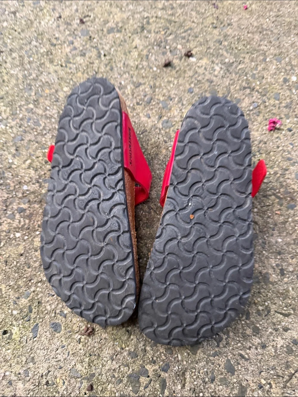 Birkenstock Red Kids Toe-Post Sandals